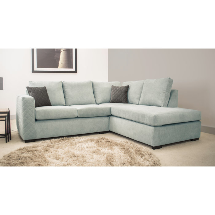 17 Stories Janaysia 2 Piece Upholstered Corner Sofa Chaise Wayfair